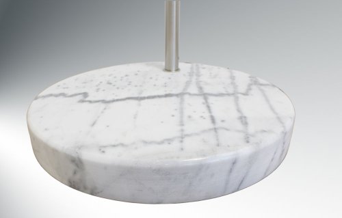 Bogenleuchte mit weißem Lampenschirm, langer Lampenbogen, Lilli XL 10452 - 5