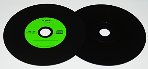Vinyl CD-R NMC, Carbon Dye komplett schwarze Rückseite CD-Rohling 700MB 50 StK.für Langzeit-Archivierung - 3