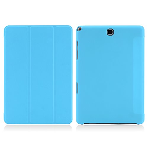 Samsung Galaxy Tab A 9.7 Hülle – MoKo Ultra Slim PU Leder Tasche Schutzhülle Schale Smart Case mit Auto Sleep / Wake up Funktion und Standfunktion für Galaxy Tab A 9.7 Zoll T550 Tablet-PC, Hellblau - 2