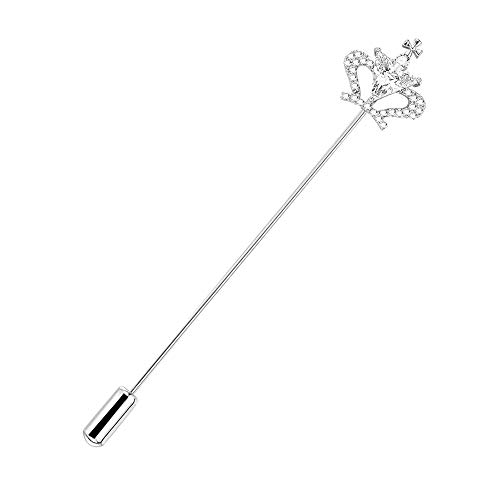 Da.Wa Argento Corona Imitazione Strass Lega Distintivo o Boutonniere Spilla Regalo Scarpa Pin Clip Corpetto Pendente Fascino Moda Classica Pendente dei monili 1 pz