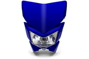 Alchemy Parts Motorbike Headlight - Streetfighter & Supermoto - Blue - 12V 35W