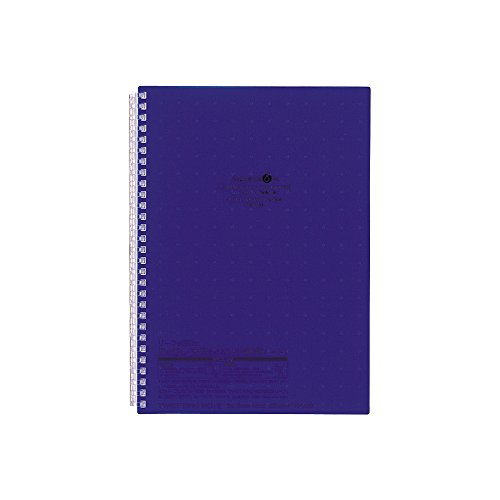LIHIT LAB. Refillable Notebook (Journal), Lined Paper, 9.9 x 7.3 inches, Navy (N1608-11)