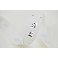 Größenetiketten 116 6 Jahre, für Kleidung, Babys und Kinder, zum Einnähen, Einzelgröße, 25 Stück, Textiletiketten, Einnähetiketten, nähen 0,20 €/St.