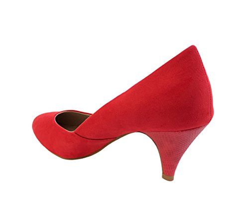 red kitten heel shoes uk