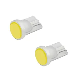 AllExtreme EXTPL2W Universal T10 LED Parking Light Super Bright Interior Pilot License Plate Dome Indicator Lamp Bulb for Car Bike and Motorcycle (1W, White, 2 PCS)