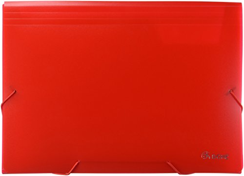 Dohe 90615 - Acorde  n escolar polipropileno transl  cido  color rojo