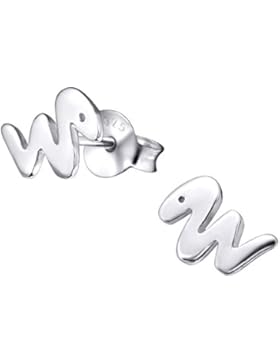 Laimons Kids Kinder-Ohrstecker Kinderschmuck Schlange glanz Sterling Silber 925