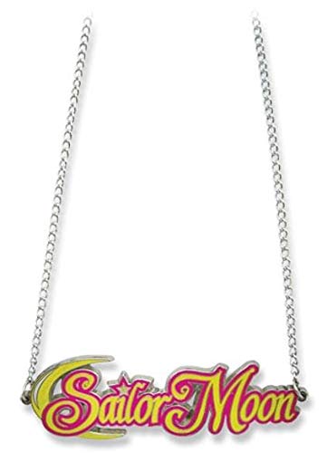 Great Eastern Entertainment Sailormoon Sailor Moon Big Logo Metal Necklace (accesorio de disfraz)