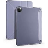 Aksesuarcim Apple iPad Pro 11 2020 (2.Nesil) ile Uyumlu Kılıf Silikon Yumuşak Kalem B&ouml;lmeli Esnek 4 Farklı Stand Olabilen Tab