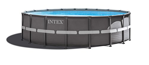 Intex 28332 Ultra Rondo II Frame Pool Set, Sandfilteranlage 6.056l/h, Leiter, Abdeckplane, Bodenschutzplane, 549 x 132 cm - 2