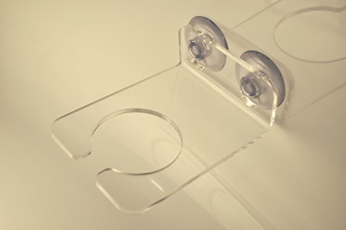 Weinglashalter für die Badewanne – transparent - 4
