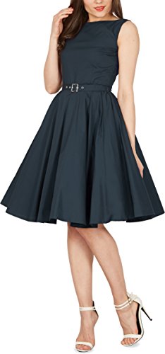 Black Butterfly 'Audrey' Vestido Vintage De Los Años 50 Clarity (Azul
