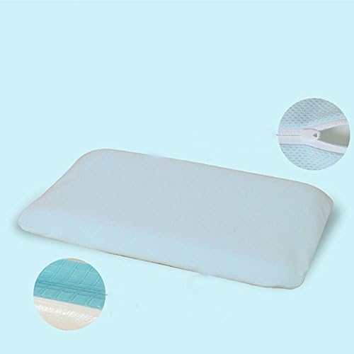 sheng Children gel pillow 1 - 6 year old kindergarten baby student lengthened memory pillow low latex pillow ( Color : Blue )