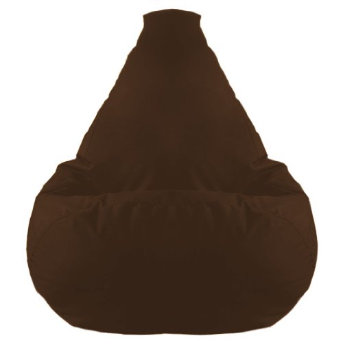 XXL Highback Filled Beanbag Gaming Lounge Chair in Brown. Ideal for Relaxing, Gaming, Lounging, Great for Adults, Teens & Kids. Made from High Quality Water Resistant Material, Available in 10 Great Colours, Available in 10 great Colours