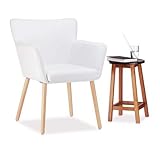 Stylisch: Modernes, schlichtes Design - Materialmix aus Stoff und Holz - Passt zu jeder Einrichtung