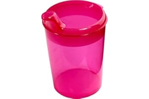 MEDI-INN+ Medi-Inn Beak Shaped Spout Cup Beaked Mug Feeding Cup Drinking Cup Various Colours + Drink Openings 8.45fl.oz - Drink Opening: 0.47" x 0.39", Red