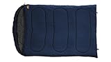 Cremallera larga cuadrícula Easy Camp Unisex Luna Doble Saco de Dormir, Azul Marino, Talla única