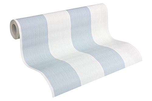 Streifentapete Esprit 10, Vlies, blau, weiß