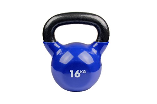 Fitness Mad Kettlebell Unisex - Adulto, Blue, 16 kg