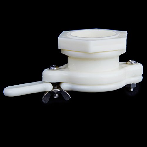 Gazechimp 38mm Funktion Honig Absperrschieber Tap Bienenzucht Imkerwerkzeug , Weiß Kunststoff - 2