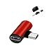 Produktbild LayOPO Type C Adapter für Xiaomi 6 / 6X / MIX2 / MIX2 / Note3 / Huawei Mate10 / P20, Typ C auf 3,5 mm Audio AUX Klinken-Adapter unterstützt HiFi-Klangqualität