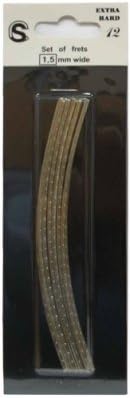 12 Pre-cut Cues Keys Frets 13 cm Curved Medium-Jumbo for Guitar Nickel Silver ref240117seh