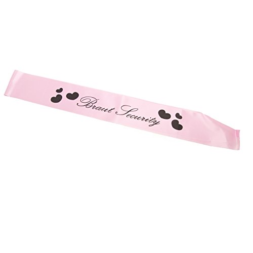 Schärpen Set „Braut Security-Braut“ rosa JGA – 10 Stück - 2