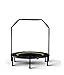 Price comparison product image JYTTCE Indoor Trampoline, Collapsible Safety Armrest Trampoline, High Intensity Waist Drum Spring Edge Protection, Adult Children's Fitness, Can Withstand 150KG, 40 Inches Yoga supplies trampoline