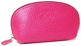 Spacious Small Change Leather Purse by Laurige - Various Colours - Fuchsia