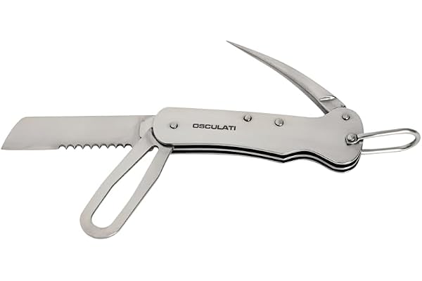 Osculati segelkniv av VA-stål 100 mm