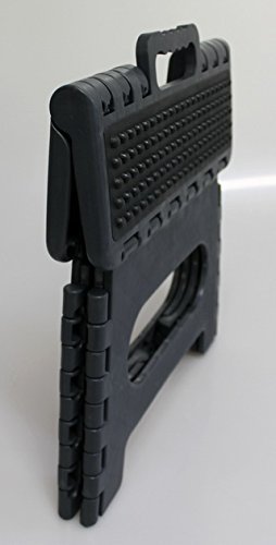 SBS Tritthocker 32 x 25 x 22 cm – bis 150 kg – tragbar rutschfest platzsparend Tritt Steigleiter (Grau) - 2