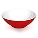 Produktbild Ornamin Schüssel 2700 ml rot, Melamin | große stabile Kunststoffschale, großes Fassungsvermögen| robustes Alltags-Geschirr für zu Hause, Camping, Picknick, BBQ, Gemeinschaftsverpflegung, Großküchen | Snackschüssel, Salatschüssel, Suppenschüssel