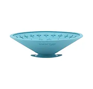 Lickimat Splash, Dog Slow Feeder Bowl for Boredom & Anxiety Reduction, Sticks to Smooth Surface; Perfect for Food, Treats, Yogurt, or Peanut Butter. Fun Alternative to a Slow Feed Dog Bowl, Turquoise