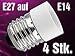 Price comparison product image Onite E27 to E14 led light adapter, Pack of 4