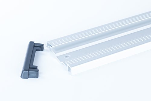 Aluminium Wandschiene 50cm mit 3 Sück Toolflex Gerätehalter für Werkzeug, Besen, Schaufel Gartengeräte - 6