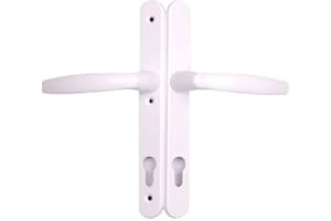 HOPPE Upvc Door Handle 200mm Screw Fixings 3 Hole Fix - White