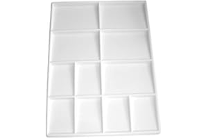 Lexicon Select Artists Rectagular 11 Well Flat Paint Mixing Palette