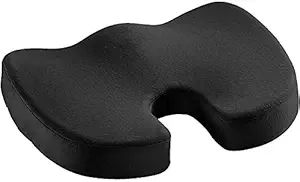 Dr Alan Memory Foam Coccydynia Cushion Coccyx Orthopedic Seat Cushion Coccyx Cushion for Relief from Lower Back, Sciatica, Tailbone, Lumbar Pain , Piles Hemorrhoids - (DD21)