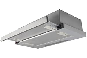 PKM KHU-60EB Dunstabzugshaube ausziehbar Einbauhaube Edelstahlblende 60cm