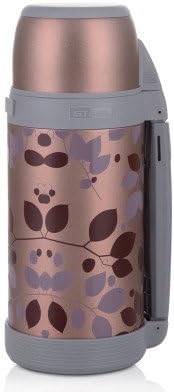 Thermos，Car Vacuum Flask，Large Portable Travel Pot，Stainless Steel Insulated Water Bottle，Leak Proof Coffee Tumbler，Outdoor Vacuum Warming Cup With Isulating Plastic Drinking Mug（32 Oz/1000ml） (Red)