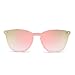 Produktbild Randlos Wayfarer Sonnenbrille Ein Stück Spiegel Reflektierend Brille für Damen Herren(Rosa/Spiegel Rosa)