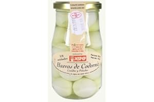JESPEP Huevos de Codorniz Cocidos y Pelados Frasco 18 unidades 340 g