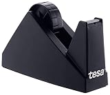 Con base antideslizante. Portarrollos de sobremesa tesafilm (para cintas de 66 m), color negro