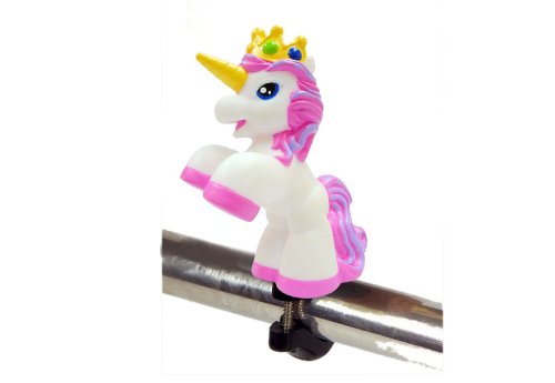 Preisvergleich Produktbild Bike Fashion Kinder Filly Unicorn Fahrradlenkerhupe, weiß, 2 x 2 x 2 cm