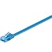 Produktbild Goobay 96306 "CAT 6a" Flach-Patchkabel, "U/UTP", 1m Blau/Schwarz