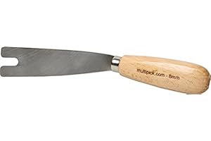 Multipick Türöffnungswerkzeug Nussmesser 8 mm (abgewinkelte Version) - Schlüsseldienst Profi Öffnungswerkzeug Türfallen-Öffner Türen mit 72mm Abstand