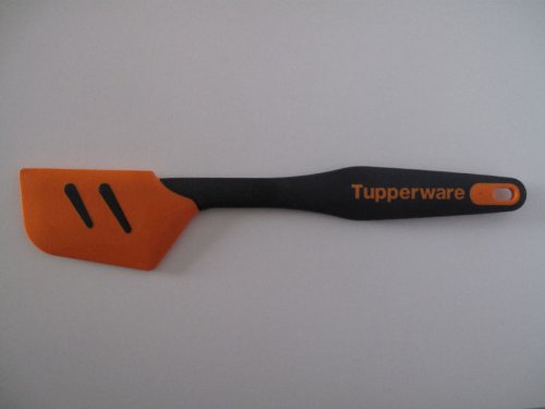 TUPPERWARE Griffbereit Top-Schaber schwarz-orange D167 Silikon TOP-Teigspachtel 6733 - 2
