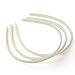 Homgaty 12 Pcs Women Plastic Ivory Hair Band Headband Tiara Base 10mm Wide