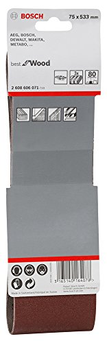 Bosch Schleifband X440 Best for Wood+Paint 75x533mm Korn 80, 3 Stk. - 3