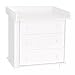 Chest of Drawers Arctic White with 3 Drawers and a Baby Changing Table Unit